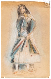 Femme au capuchon