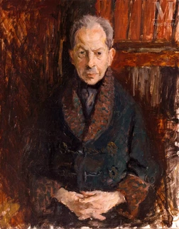 Portrait d’homme au manteau de fourrure