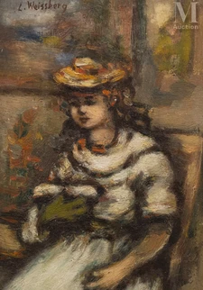 Jeune fille à la main verte