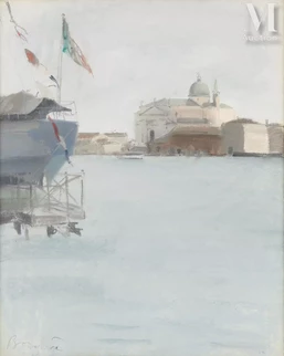 Paquebot sur le canal à Venise