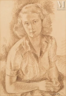 Portrait de femme au chemisier