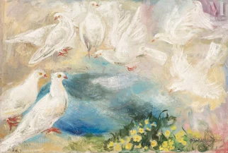 L'envolée de pigeons