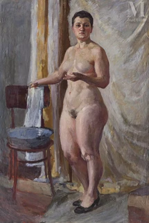 Femme à la toilette