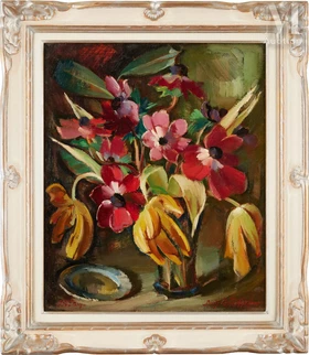 Anémones et tulipes