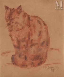Le chat assis