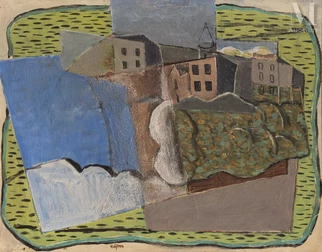 Henri HAYDEN (Varsovie 1883 - Paris 1970) — Paysage cubiste