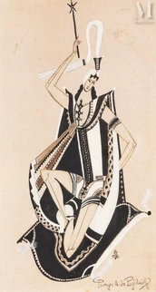 Projet de costume, le prince indien