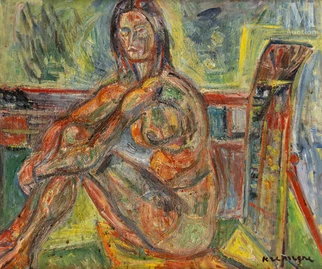 Nu dans l'atelier