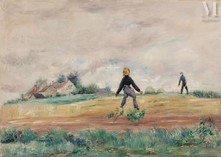 Paysage aux maisons