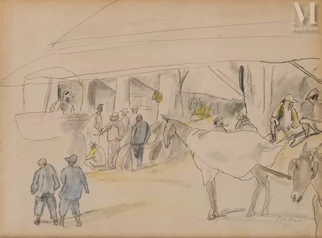 Scène de marché à Cuba