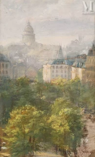 Vue de Paris, le Panthéon