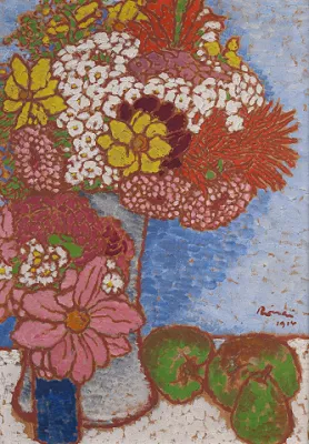 József Rippl-Rónai — Nature morte aux fleurs et aux poires