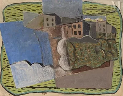 Henri HAYDEN (Varsovie 1883 - Paris 1970) — Paysage cubiste